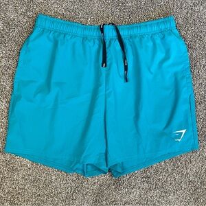Gymshark Arrival Shorts Teal Blue Men’s Size Large 5” Gym Workout Athletic